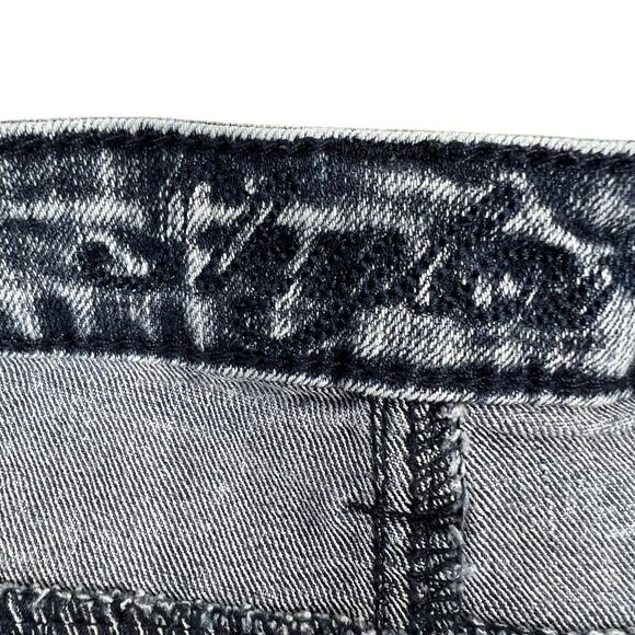 Delia's High-Rise Jean Shorts Sz 5/6 Acid Wash Stretch Denim Grunge Retro Punk - Picture 10 of 11